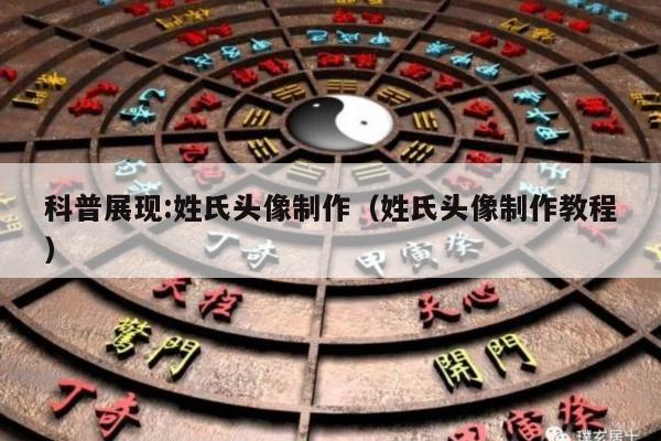 科普展现:姓氏头像制作（姓氏头像制作教程）