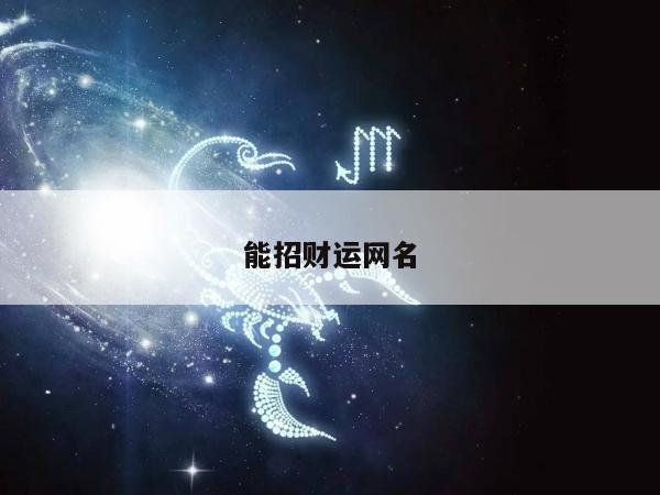 能招财运网名
