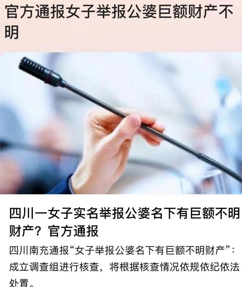 官方谈女子举报公婆资产近亿,官方谈女子举报公婆资产近亿的视频